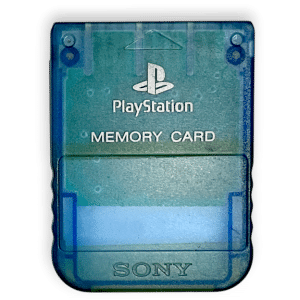 Sony PS1 Memory Card (PlayStation / PS1) TRANSLUCENT BLUE