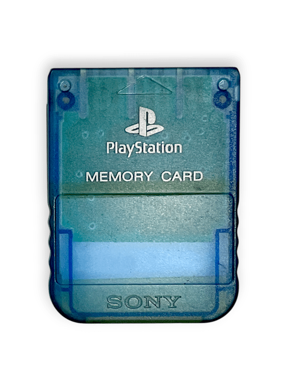 Sony PS1 Memory Card (PlayStation / PS1) TRANSLUCENT BLUE