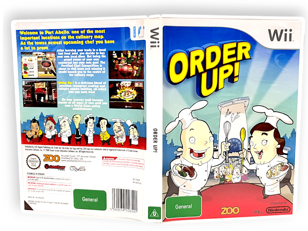 Order Up!! (Wii RARE) *MINT COLLECTOR'S* - Image 2