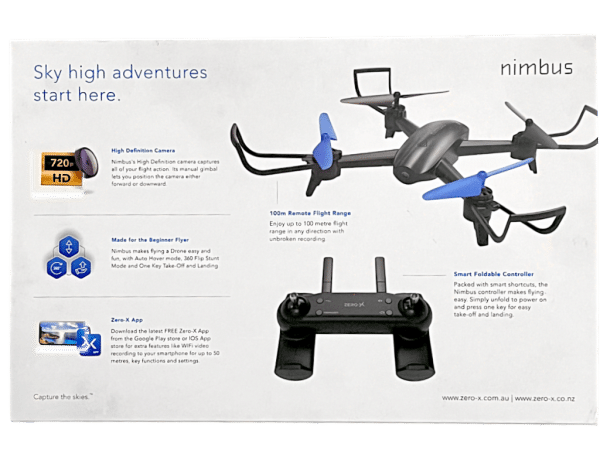 Zero-X Nimbus HD Drone with WiFi FPV (NEW SEALED BOX) - Image 5