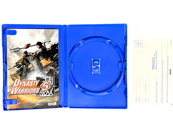 Dynasty Warriors 5 (PS2) CASE + COVER + MANUAL (NO DISC) - Image 3