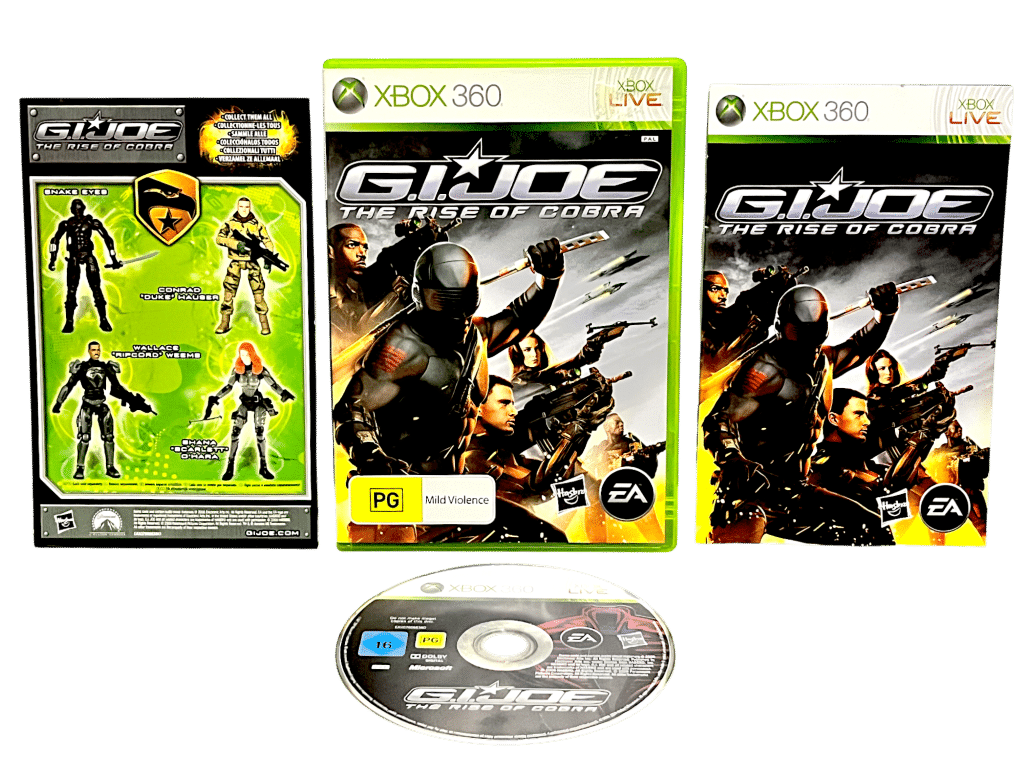G.I. Joe: The Rise of Cobra (Xbox 360 - RARE) *EXCELLENT & COMPLETE*