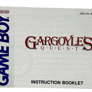 Gargoyle’s Quest (Game Boy) - Instruction Booklet Only