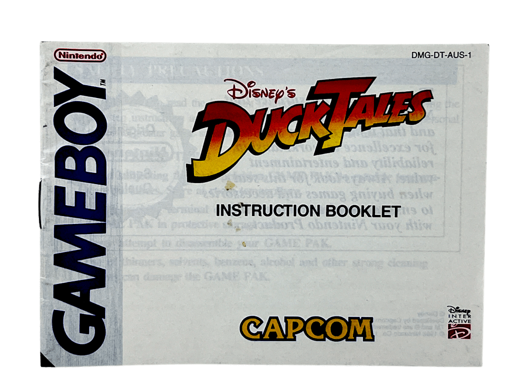 DuckTales (Game Boy) - Instruction Booklet Only