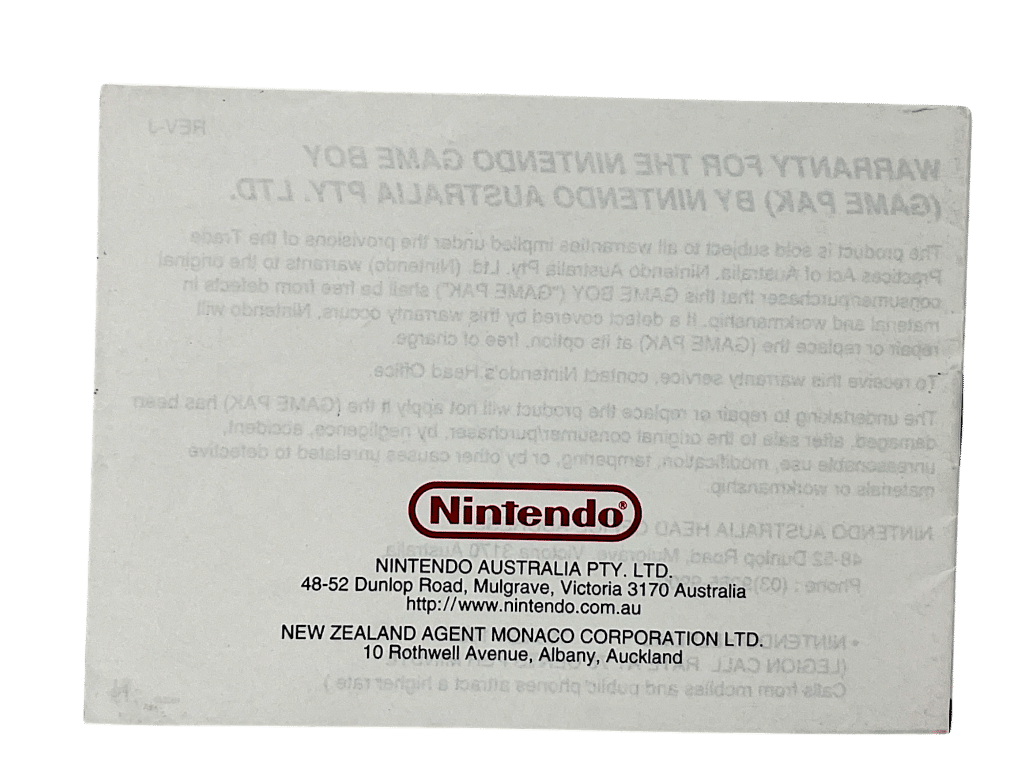 DuckTales (Game Boy) - Instruction Booklet Only - Image 2