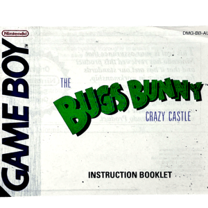 The Bugs Bunny Crazy Castle (Game Boy) - Instruction Booklet Only