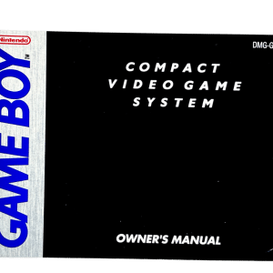 Game Boy Instruction Booklet (Console Manual)