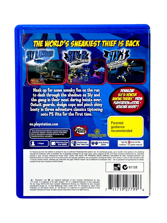The SLY Cooper Trilogy (PS Vita)