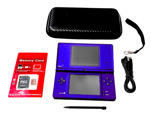 NINTENDO DSi Console (Turquoise) + Charger + Case + Memory Card - Image 3