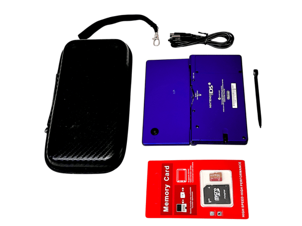 NINTENDO DSi Console (Turquoise) + Charger + Case + Memory Card - Image 4