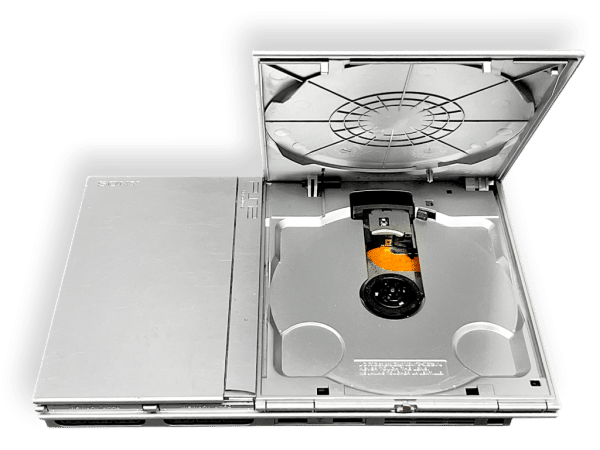 PS2 Slim SILVER Console + Genuine Controller - Image 12