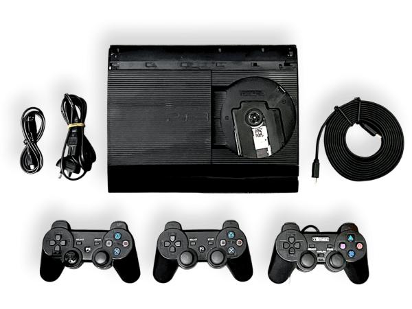 PS3 Super-Slim 500GB Premium Console + 3 Controllers - Image 2