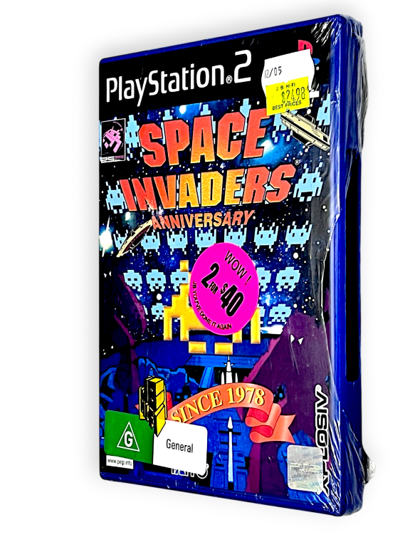 Space Invaders Anniversary (PS2) *NEW PLASTIC SEALED* - Image 2