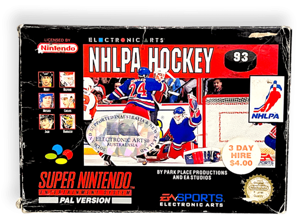 NHLPA Hockey ’93 (SNES) PAL *BOXED EXCELLENT & COMPLETE* - Image 3