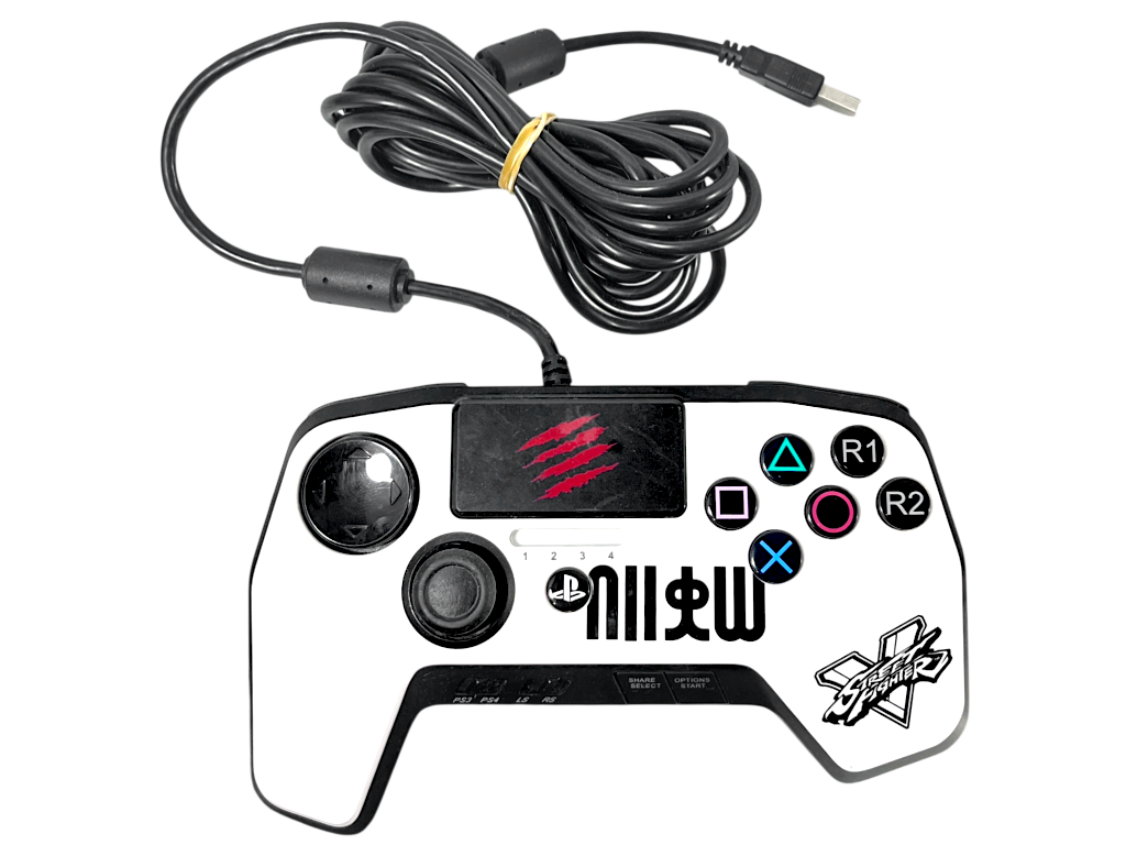 MadCatz Street Fighter V FightPad PRO PS4 Controller WHITE