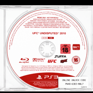 UFC Undisputed 2010 (PS3 GENUINE PRE-RELEASE)