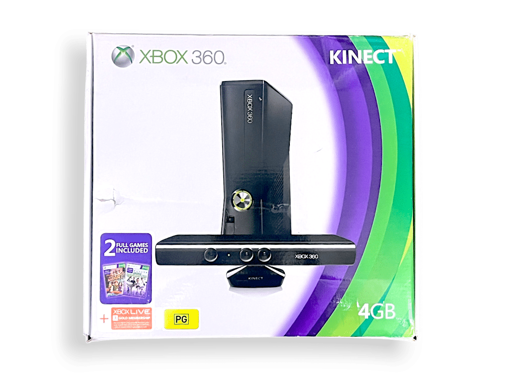XBox 360 Slim 250GB (SILVER RIM + KINECT) *COMPLETE BOX SET* (FAMILY GAMING ONLY) - Image 3
