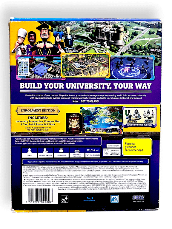 Two Point Campus: Enrolment Edition (PS4) *COMPLETE BOXED COLLECTOR'S BUNDLE* - Image 8