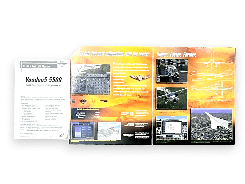 Microsoft Flight Simulator 2000 (PC) BOX BOX + MANUAL (NO DISC) - Image 3