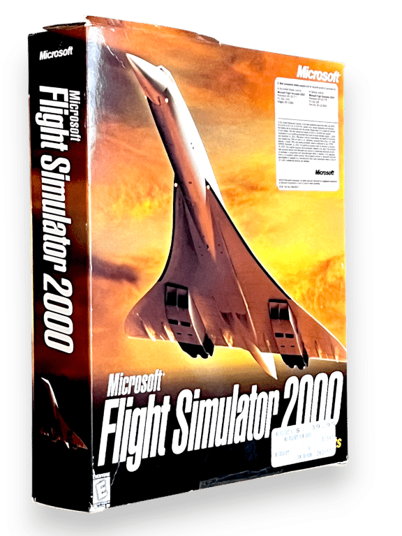 Microsoft Flight Simulator 2000 (PC) BOX BOX + MANUAL (NO DISC) - Image 2