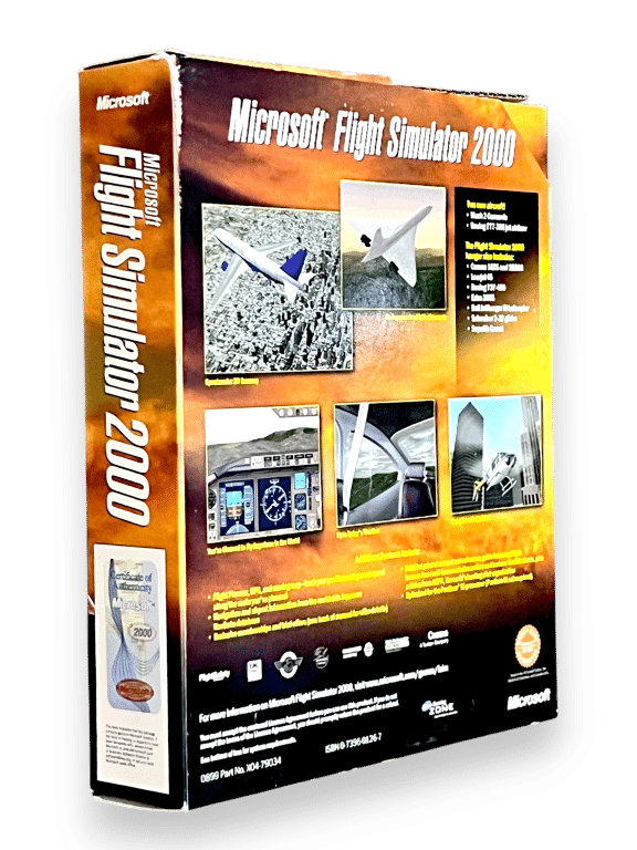 Microsoft Flight Simulator 2000 (PC) BOX BOX + MANUAL (NO DISC) - Image 4