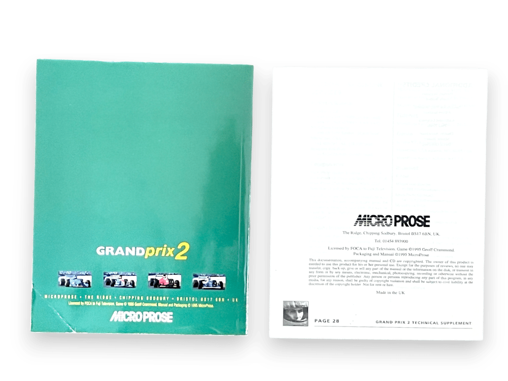 Grand Prix 2 (PC) MANUAL + BOOKLET ONLY - Image 3