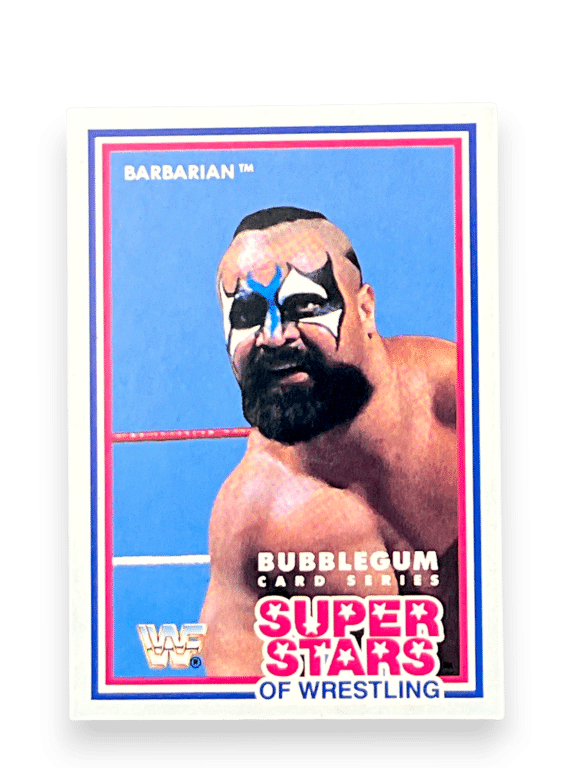 WWF Superstars of Wrestling 1989 SERIES 1 Card - Barbarian