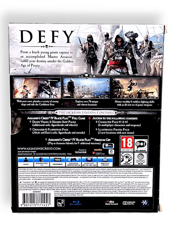 Assassin's Creed IV Black Flag JACKDAW BOXED EDITION (PS4) *RARE* - Image 6