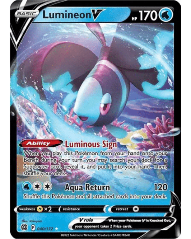 POKEMON TCG - Lumineon V 040/172 Brilliant Stars