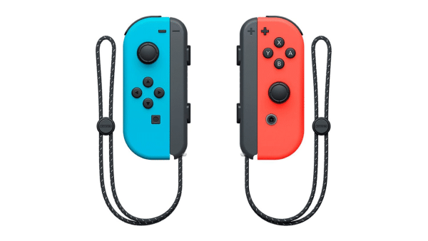 Nintendo Switch (OLED Model) Neon Blue and Red Joy-Con, Black Dock - Image 5