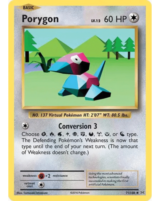 POKEMON TCG - Porygon 71/108 Evolutions