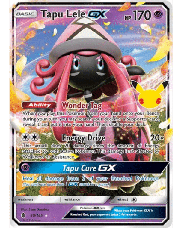 POKEMON TCG - Tapu Lele GX 60/145 Celebrations