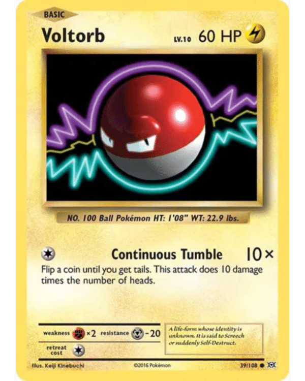 POKEMON TCG - Voltorb 39/108 Evolutions - Appleby Games
