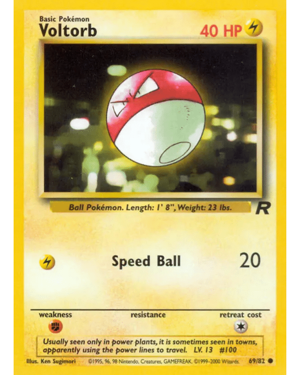 POKEMON TCG - Voltorb 69 Team Rocket - Appleby Games