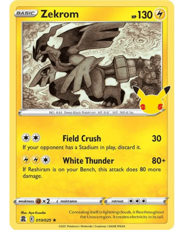 POKEMON TCG - Zekrom 010/025 Celebrations