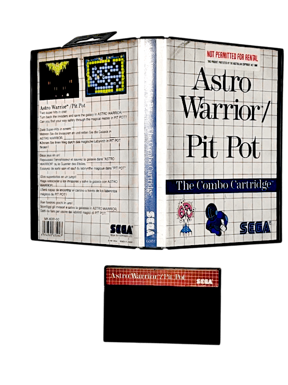 Astro Warrior / Pit Pot - The Combo Cartridge (Sega Master System)