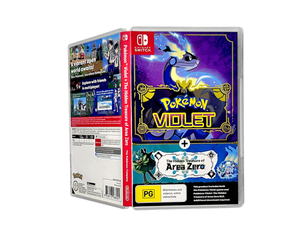Pokemon Violet + The Hidden Treasure of Area Zero (Switch) NO CART - Image 2