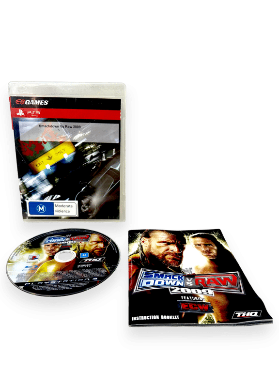 WWE SmackDown vs Raw 2009 (PS3) *INCLUDES MANUAL*