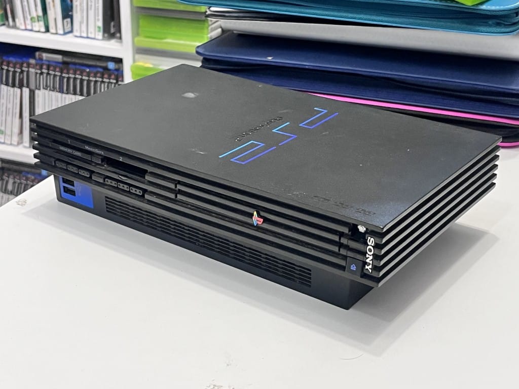 PS2 FAT CONSOLE *COMPLETE SET + 2 CONTROLLERS* PREOWNED - Image 3