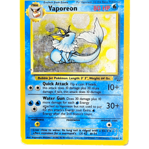 POKEMON TCG - Vaporeon - Base Set Pokemon Card #12/64 PREOWNED