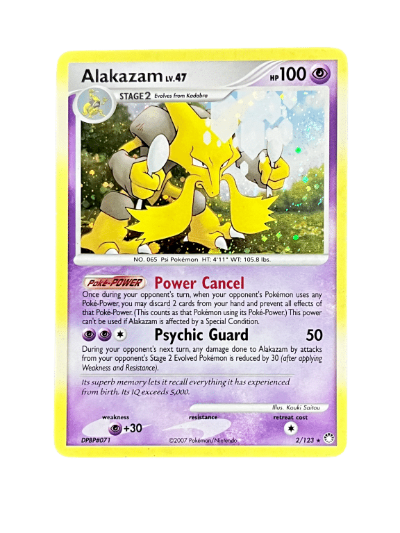 POKEMON TCG - Alakazam - Stage 2 Pokemon Card #2/123