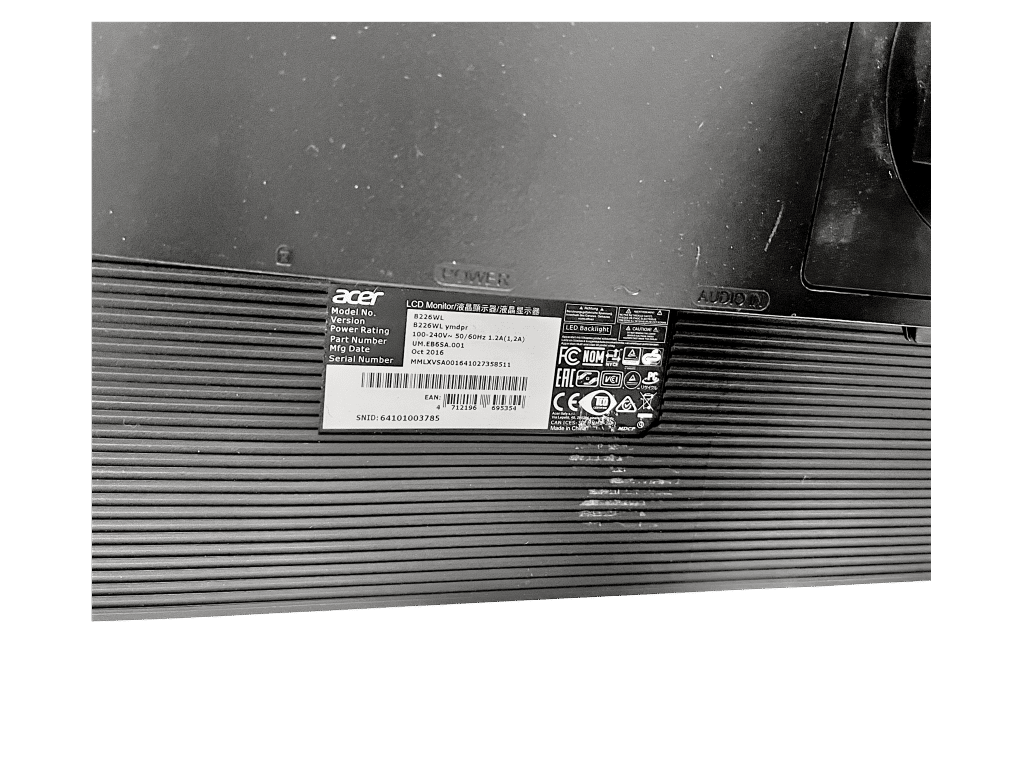 Acer B226WL Monitor (22" LED Display) *INCLUDES LEADS* - Image 10