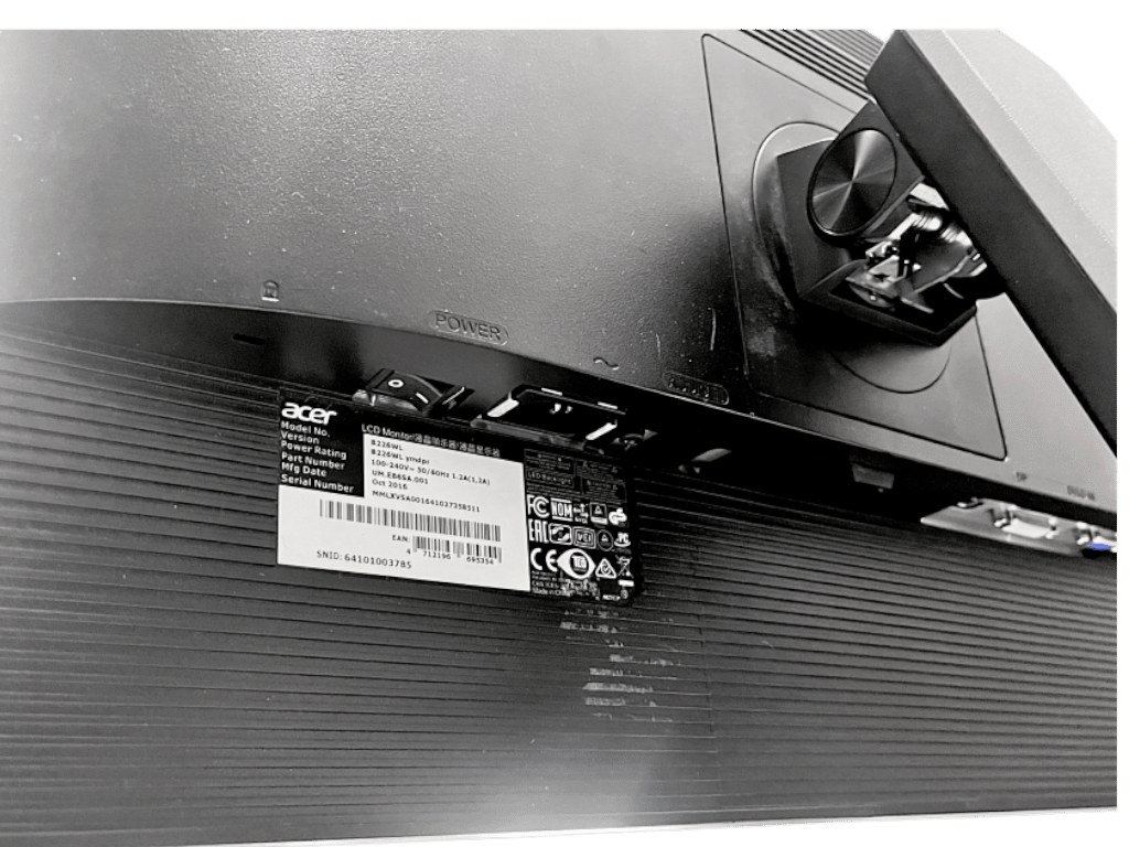 Acer B226WL Monitor (22" LED Display) *INCLUDES LEADS* - Image 9