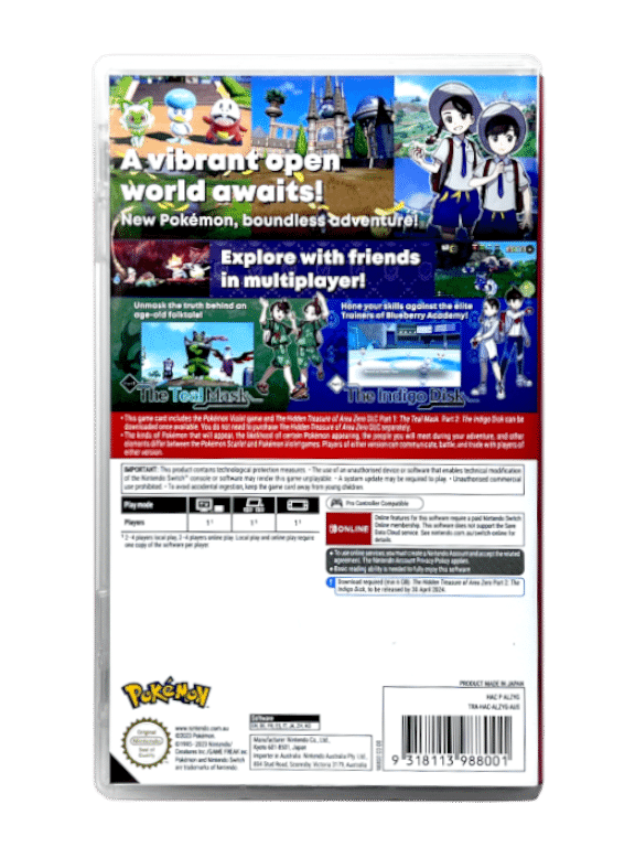 Pokemon Violet + The Hidden Treasure of Area Zero (Nintendo Switch) NO CARTRIDGE - Image 2