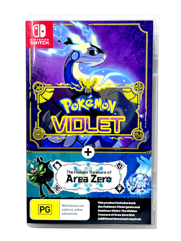 Pokemon Violet + The Hidden Treasure of Area Zero (Nintendo Switch) NO CARTRIDGE