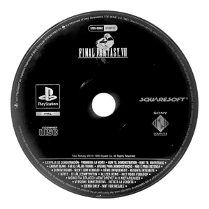 Final Fantasy VIII Demo Disc (PlayStation - PAL, Not For Resale)