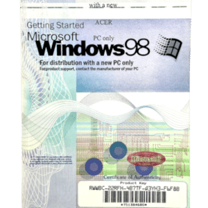 Microsoft Windows 98 Getting Started Pack (PC) INSTRUCTION MANUAL