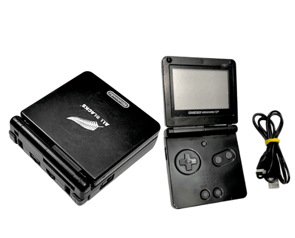 Nintendo Game Boy Advance SP Console (ALL BLACKS) + Charger