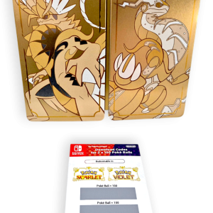 Pokemon Scarlet & Violet STEELBOOK + NEW Poke Ball Codes