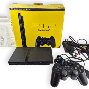 PS2 Slim Console Bundle (Boxed) w/ Controller & Cables